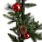 5ft. Pre-Lit LED Holiday Decorated Lamp Post With Greenery & Ornaments
